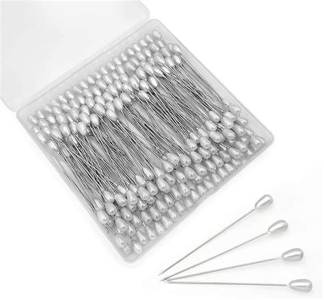 Zubackawa Straight Pins For Sewing Pearl Headquilting Pins For Mannequin Large For
