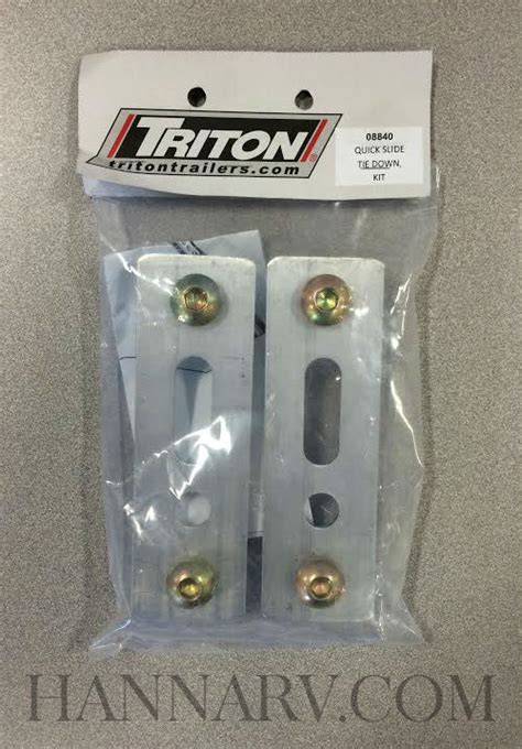 Triton 08840 Quick Slide Tie Down Kit Parts And Accessories For