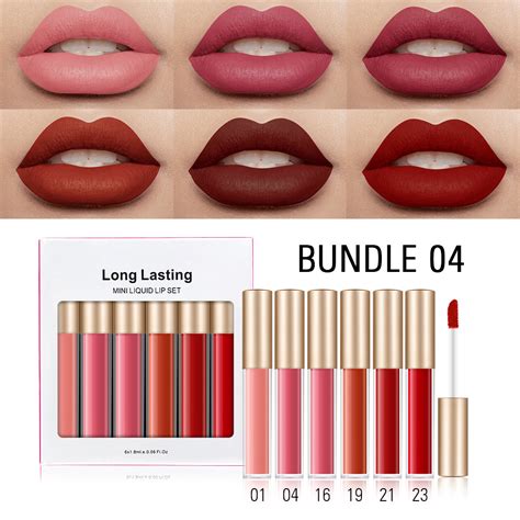 long lasting matte liquid lipsticks mini set qidicosmetics
