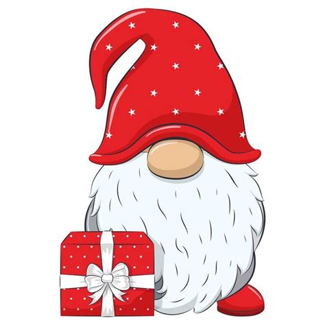 Christmas Gnome Clipart Eps Png Jpeg Nordic Gnome New Year Etsy