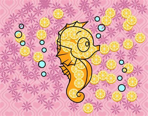 6 dessins de escargot pour imprimer. Dessin de Un hippocampe colorie par Membre non inscrit le 07 de Septembre de 2020 à Coloritou.com