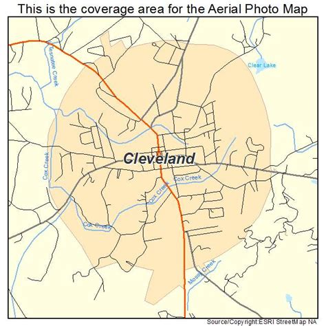 Aerial Photography Map Of Cleveland Ga Georgia