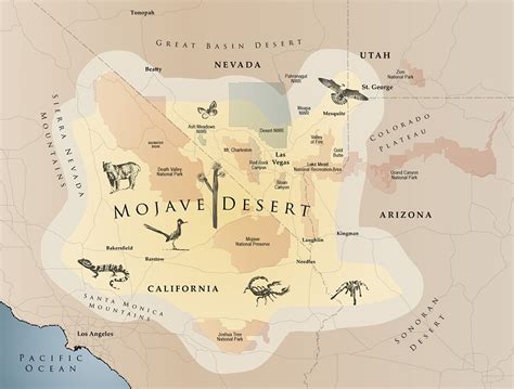 Mojave Desert Physical Map SexiezPicz Web Porn