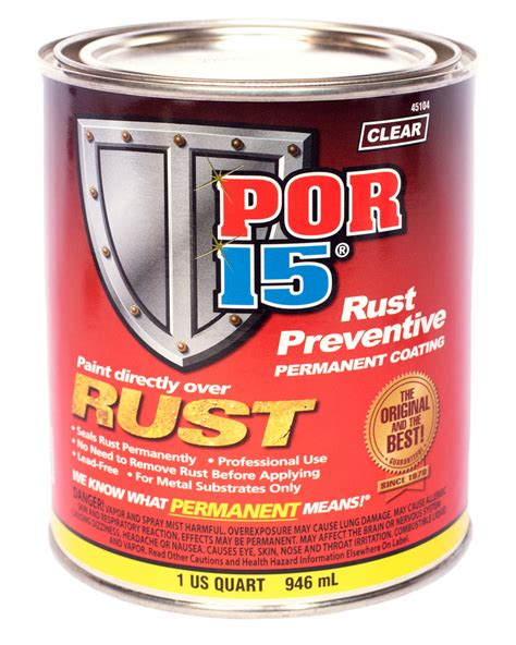 Por 15 Rust Preventative Coating Clear