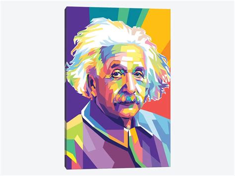 Albert Einstein Art Print By Dayat Banggai Icanvas