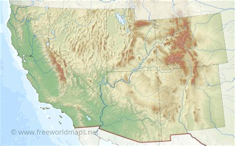 Southwest United States Map