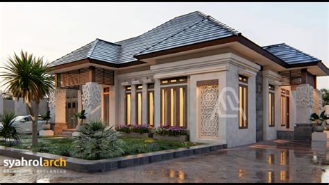 Sebuah rumah yang enak selalu dihubungkan dengan rumah besar dengan lahan luas dan desain klasik yang mewah. Desain Rumah Mewah Gaya Tropis Bali Karya Syahrolarch ...