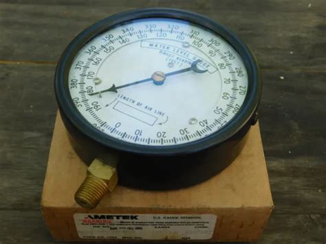 New Old Stock Ametek Well Water Level Gauge 0566 390 H20 011937 89 99 Picclick