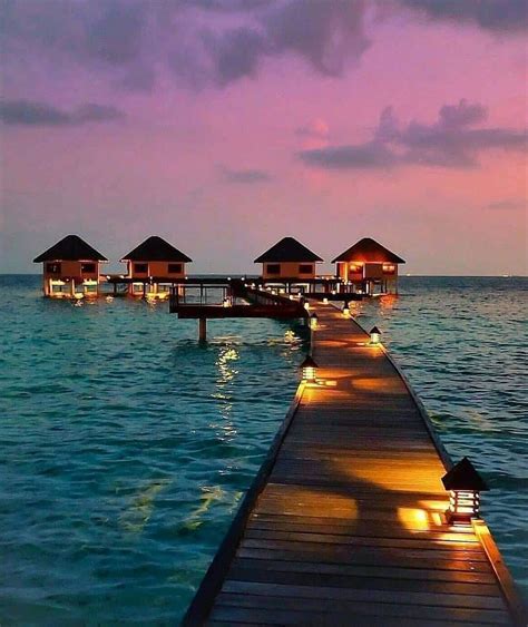 Maldives Night View Rbeach
