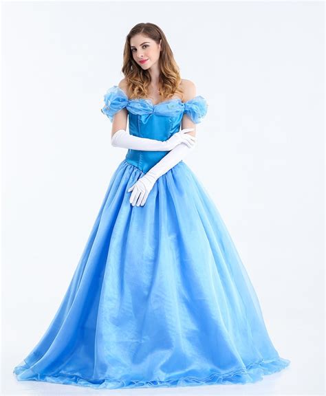 Cinderella Costume Adult Princess Cinderella Dress Halloween Costumes