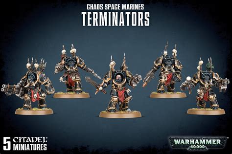 Games Workshop Chaos Space Marines Terminators Squad Kingdom Of The