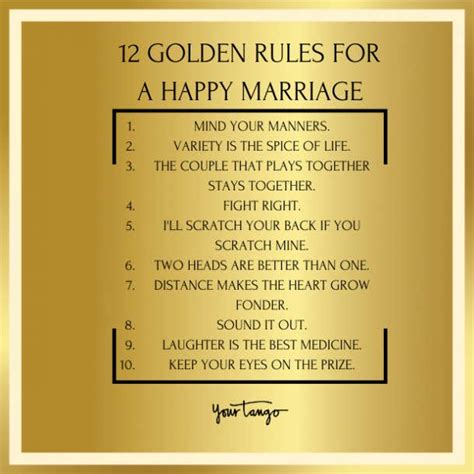 12 Golden Rules For A Happy Marriage Yourtango