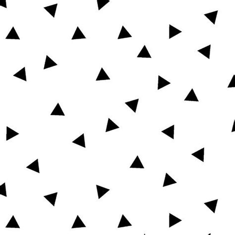 Triangles Fabric Black Triangles Scattered By By Spoonflower