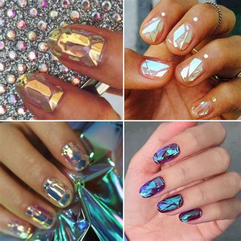 Bn Beauty Trend To Try Shattered Glass Nails Bellanaija