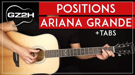 Positions Guitar Tutorial Ariana Grande Guitar Lesson Strummed Fingerpicked Youtube