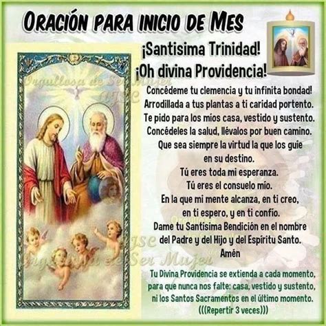 Oracion Inicio Mes Oracion Divina Providencia Oracion Para Dar