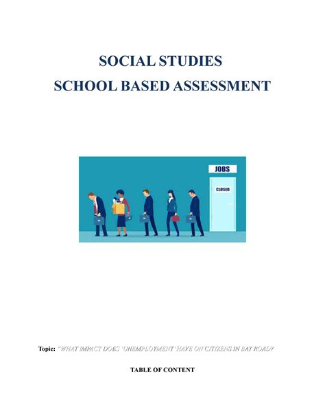 Social Studies Sba Social Studies Social Studies School Based