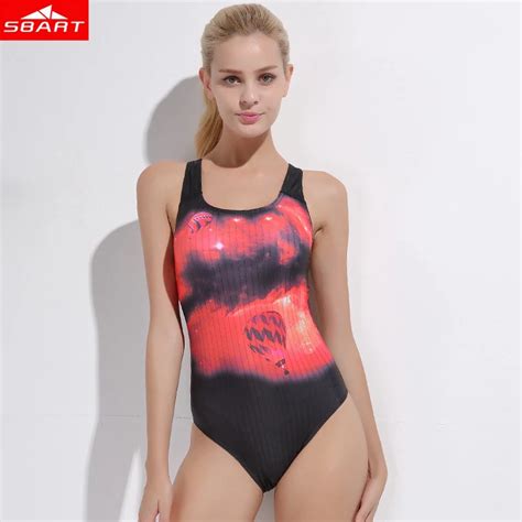 SBART Women Water Sports Equipment Sexy Scoop Female Elastic Swimsuit