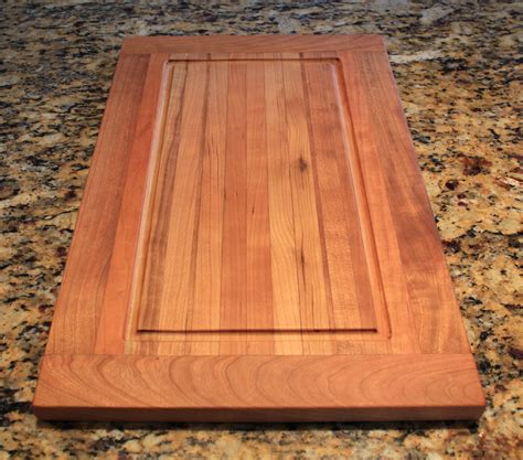 Buy Hand Made Solid Cherry Wood Cutting Board With Grooves Made To