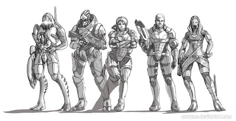Mass Effect Characters By Auzzymo On Deviantart