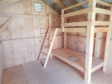 Bunk House 10x16 Fully Assembled Jamaica Cottage Shop