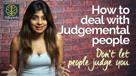 How To Deal With Judgemental People Personality Development Video By