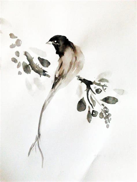 Sumi E Birds By Leehenrik On Deviantart Japanese Ink Painting Chinese