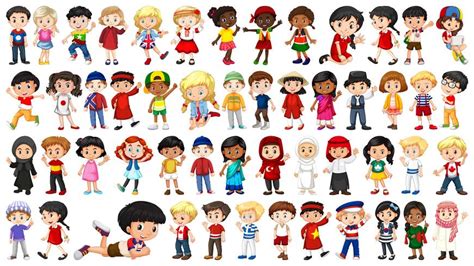 Kids Set Vector Art Icons And Graphics For Free Download