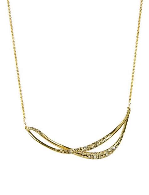 Crystal Encrusted Gold Twined Necklace At Ecommerce Done Right Online