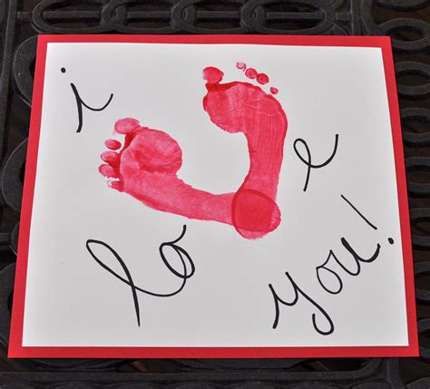 Pin By Kari Sanford On Be My Valentine Valentines Art Baby Footprint