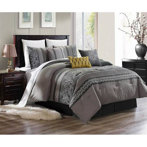 Danny 7 Piece Comforter Set Cotton Touch Oversized Embroidered Bedding