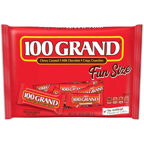 100 Grand Milk Chocolate Fun Size Candy Bars 10 Oz In