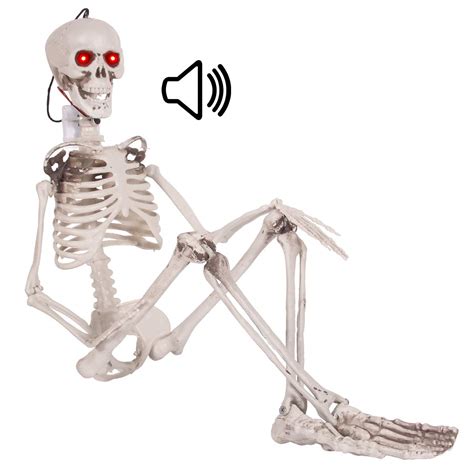 Buy 3ft Skeleton Posable Halloween Skeleton Decorations With Led