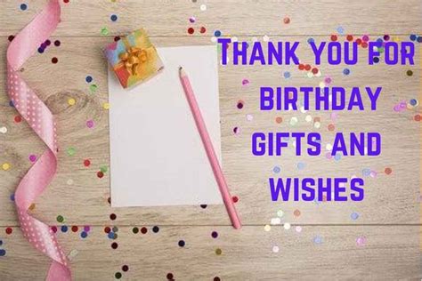 What are some examples of birthday thank you comments? 27 Thank you for Birthday Gifts and Wishes Examples - Tons ...