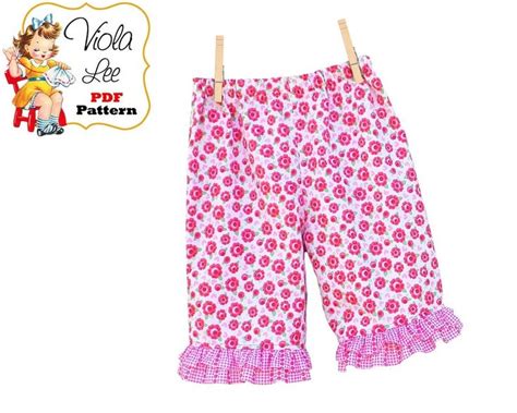 Baby Pdf Sewing Patterns Girls Ruffle Pants Pattern Pdf Etsy In 2020