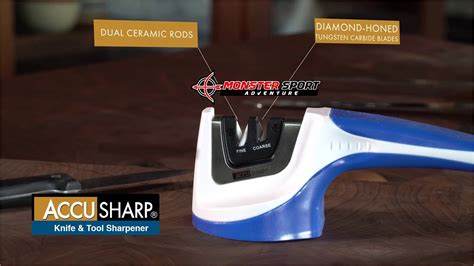 Accusharp Pull Through Knife Sharpener White