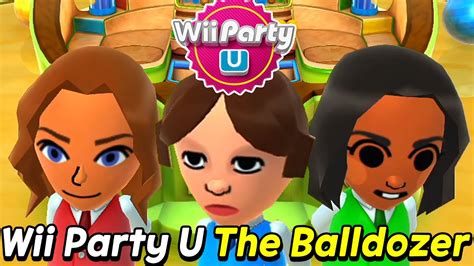 wii party u the balldozer gameplay leia vs araceli vs faustine vs joost alexgamingtv youtube