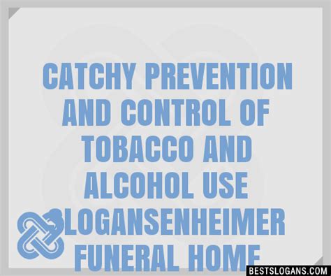 Catchy Prevention And Control Of Tobacco And Alcohol Use Enheimer Hot