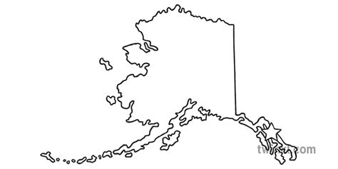 Alaska Esquema Estados Estados Mapa Juneau Capital Ks1 Blanco Y Negro