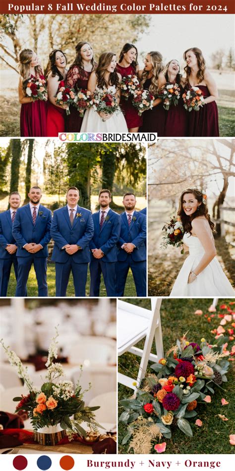 8 Popular Fall Wedding Color Palettes For 2024 Colorsbridesmaid