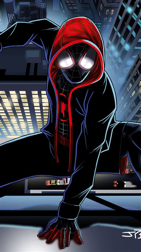 1080x1920 Resolution Miles Morales Cartoon Art Iphone 7 6s 6 Plus And