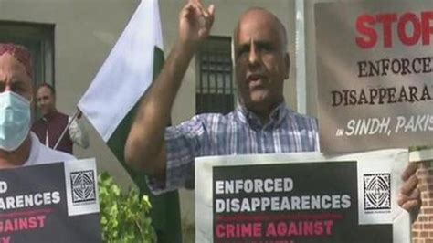 us sindhi community holds protest against enforced disappearances in pakistan world news
