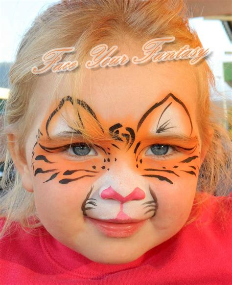 Cute Tiger Face Painting Designs Kitty Face Paint Face Painting