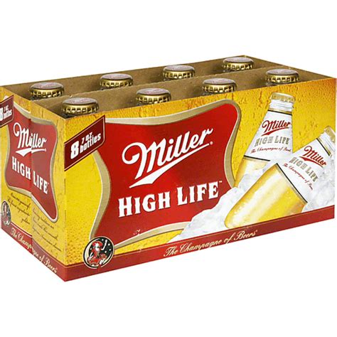 Miller High Life Ponies 7 Oz Beer 8 Pk Glass Bottles Beer Carlie C S