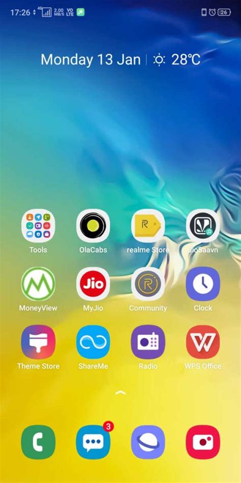 Samsung S10 Theme Download For Oppo And Realme Coloros Devices