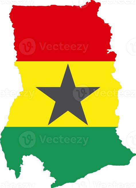 Ghana Flag Pin Map Location 23427124 Png
