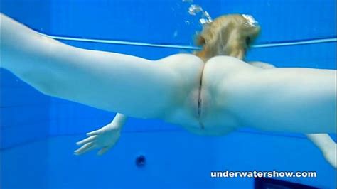 Cute Lucie Is Stripping Underwater