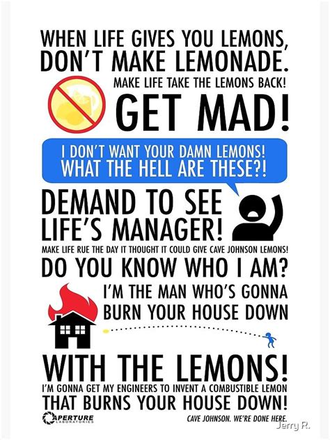 When Life Gives You Lemons Poster By Jerry R In 2020 Lemons Life