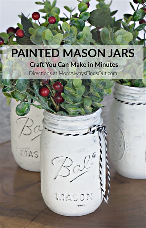 Painted Mason Jar Decor You Can Make In Minutes