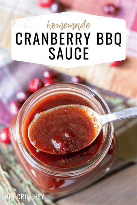 Homemade Cranberry BBQ Sauce Hey Grill Hey